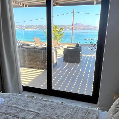 Fiorella Sea View Pool In Kalyves, Chania Area, Crete ヴィラ